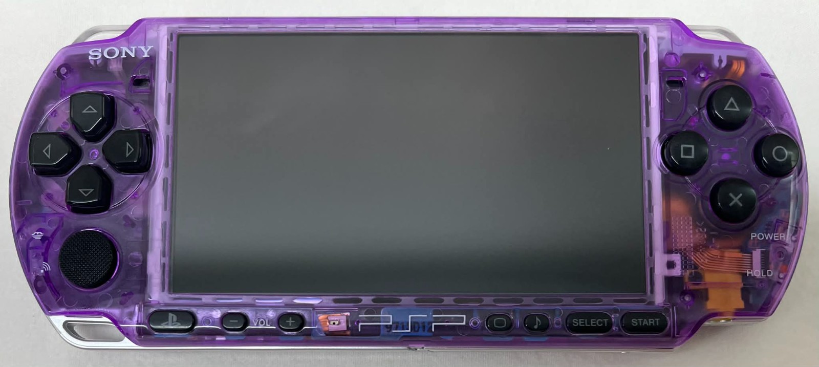 PSP3000 Clear Purple & Black /IPS Screen/Battery / Sony Charger/Region Free/32GB