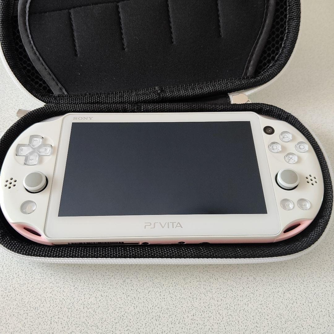 Mint PS Vita Light Pink White PCH 2000 ZA19 Console Charger Slim JP Boxed