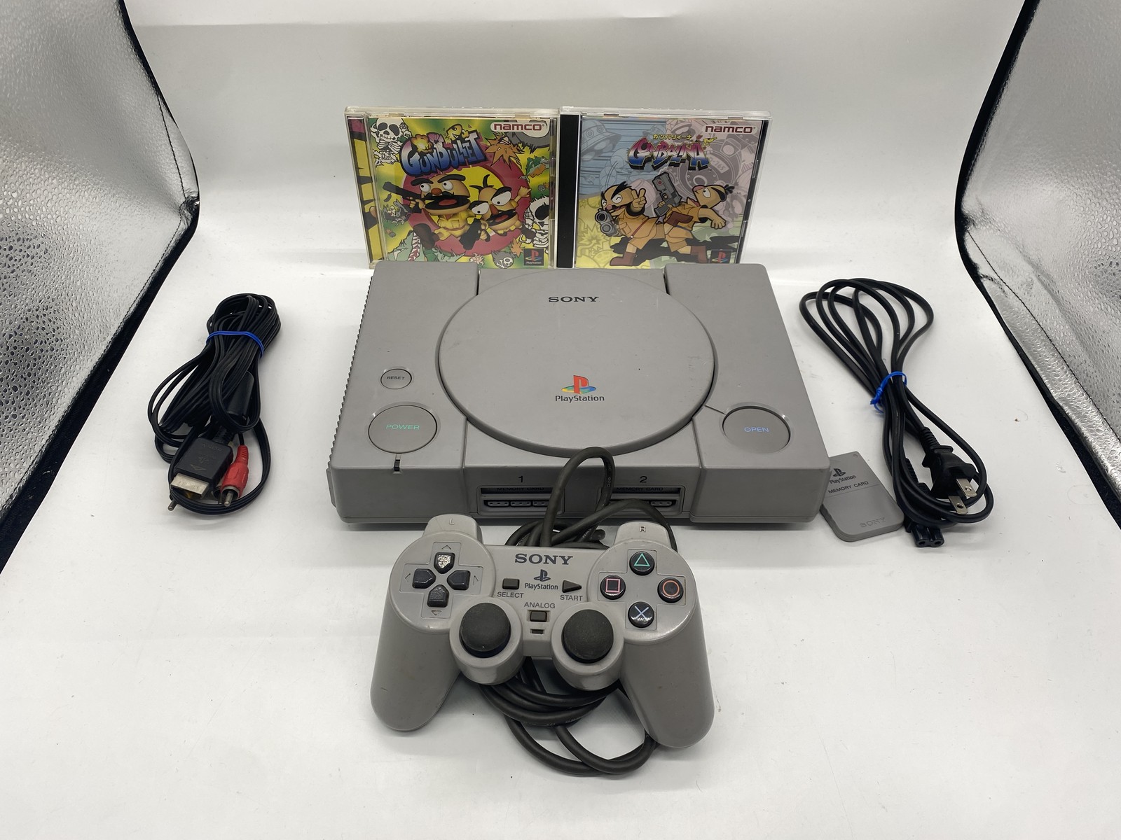 PlayStation 1 PS1 Console w/ Gunbalina Gunbullet set SCPH-7000 JP Ver.