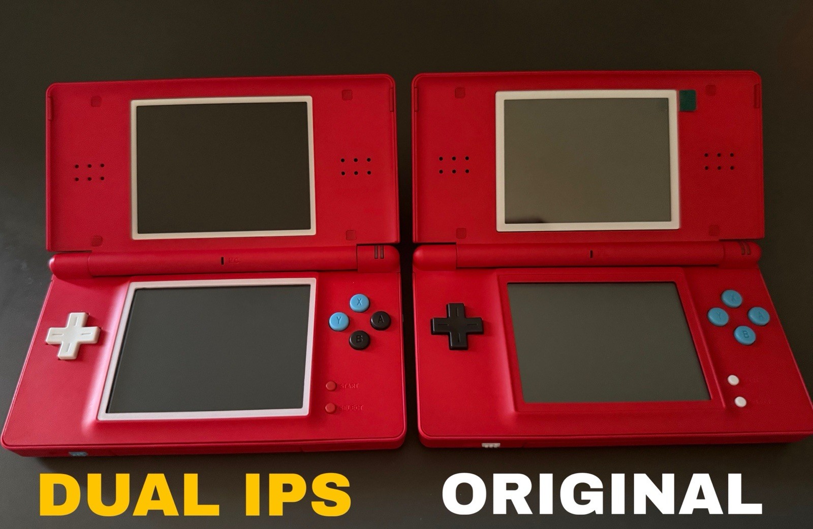 Custom DUAL IPS External Controller Board/ Gbaccelerator DS Lite USB C SNES
