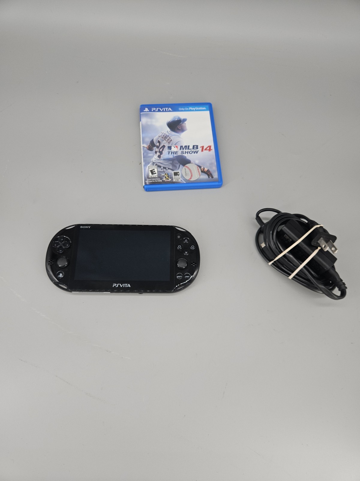 Sony PlayStation Vita Slim PS VITA PCH-2001 Black Console Tested W/ Charger Game