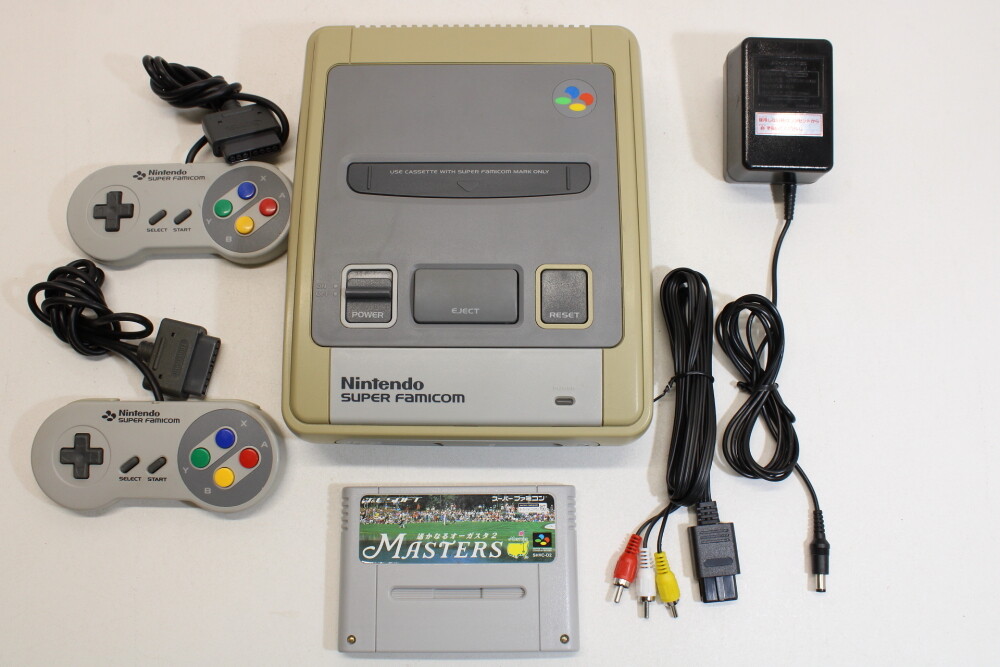 Nintendo Super Famicom Console Masters Golf SFC SNES Jap Import US Seller K1523