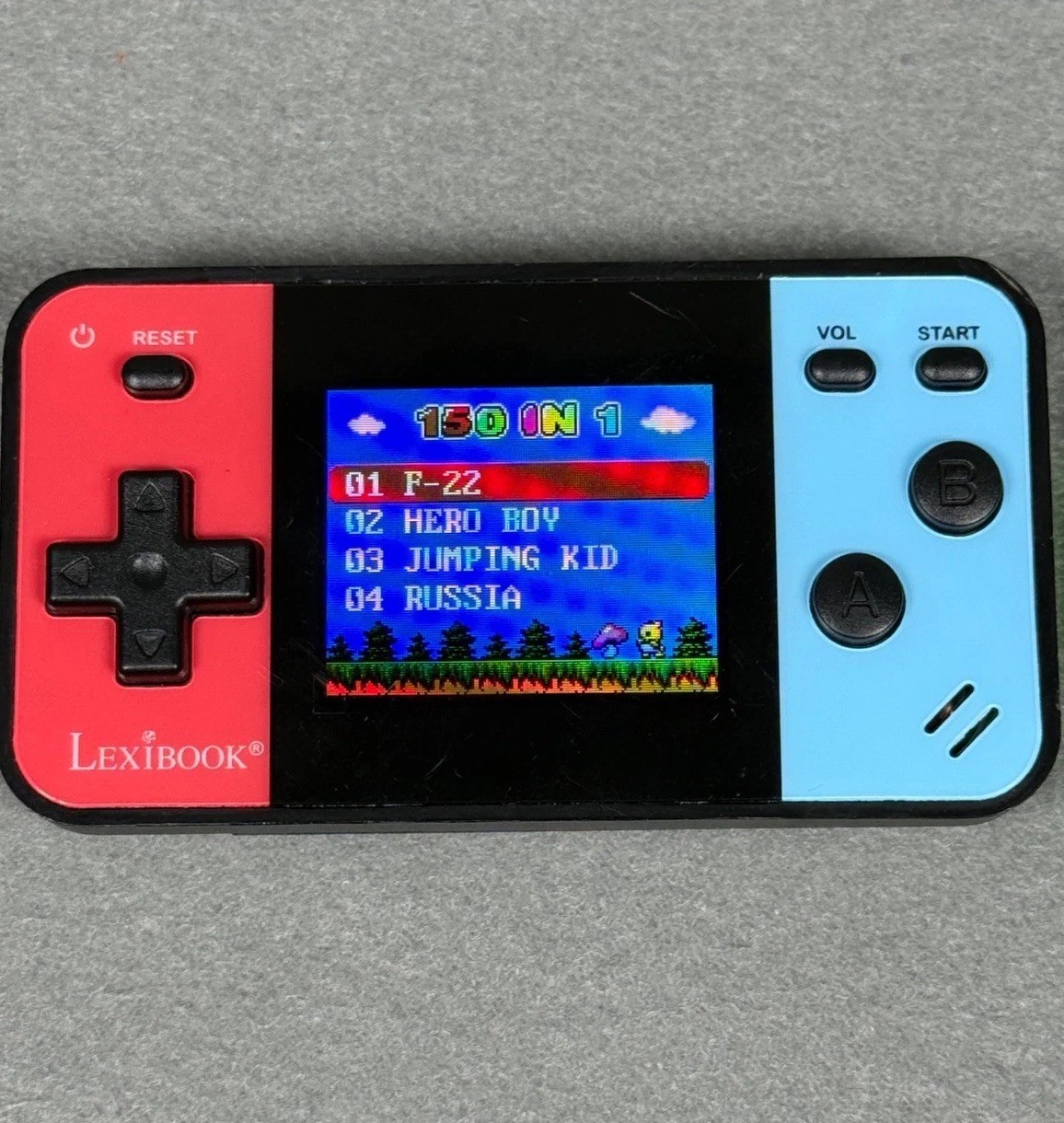 Lexibook JL1895 Handheld Console 150 In 1 Games Red Blue & Green Keychain Game