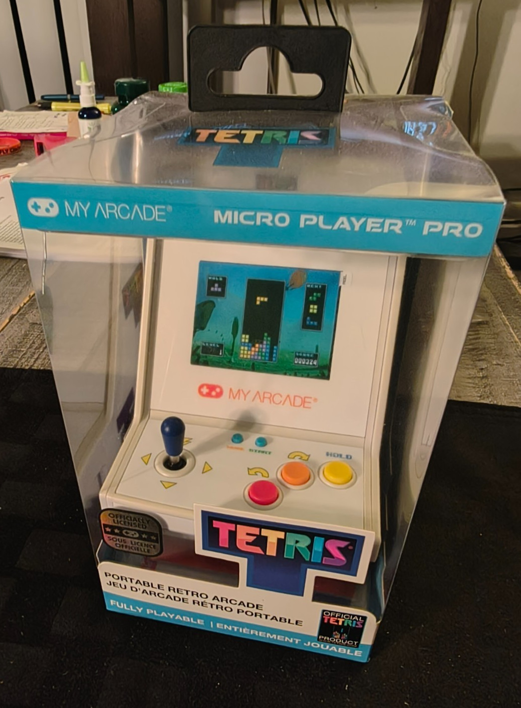 My Arcade Tetris Micro Player Pro Portable Retro Mini Arcade Machine – White New