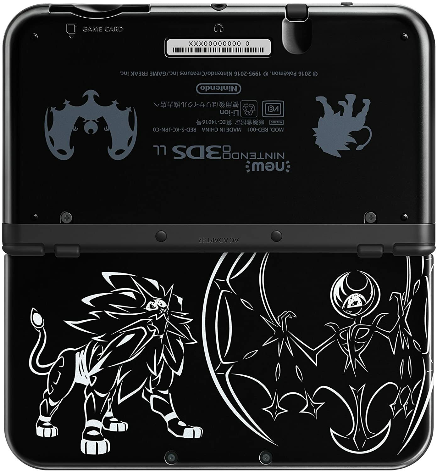 USED Japanese New Nintendo 3DS XL LL Pokemon Solgaleo Lunala only console