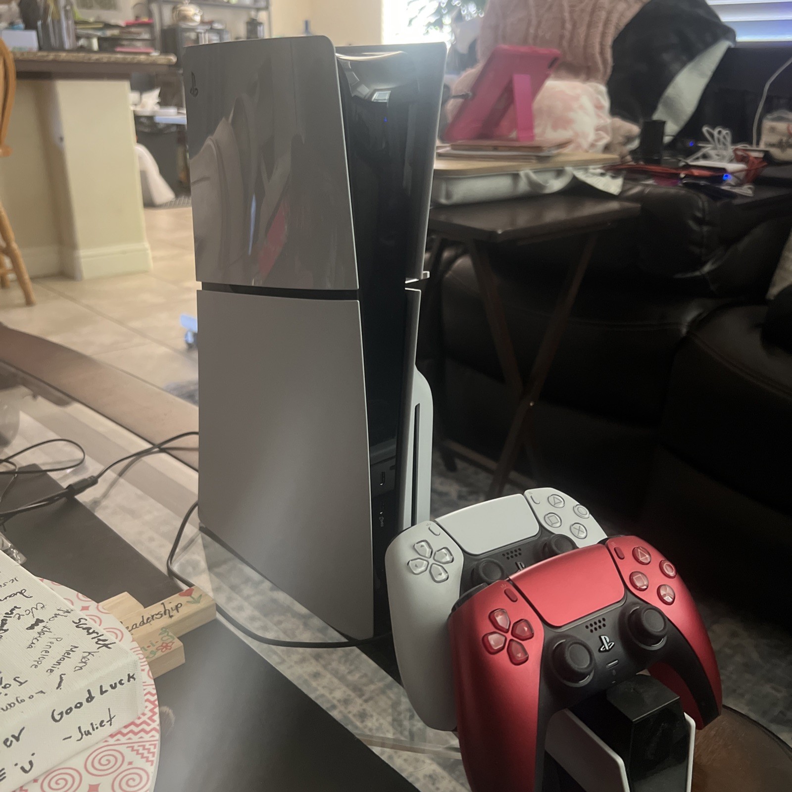 Sony PlayStation 5 Slim Disc 825 GB Storage + 2 Controllers + Charging Station