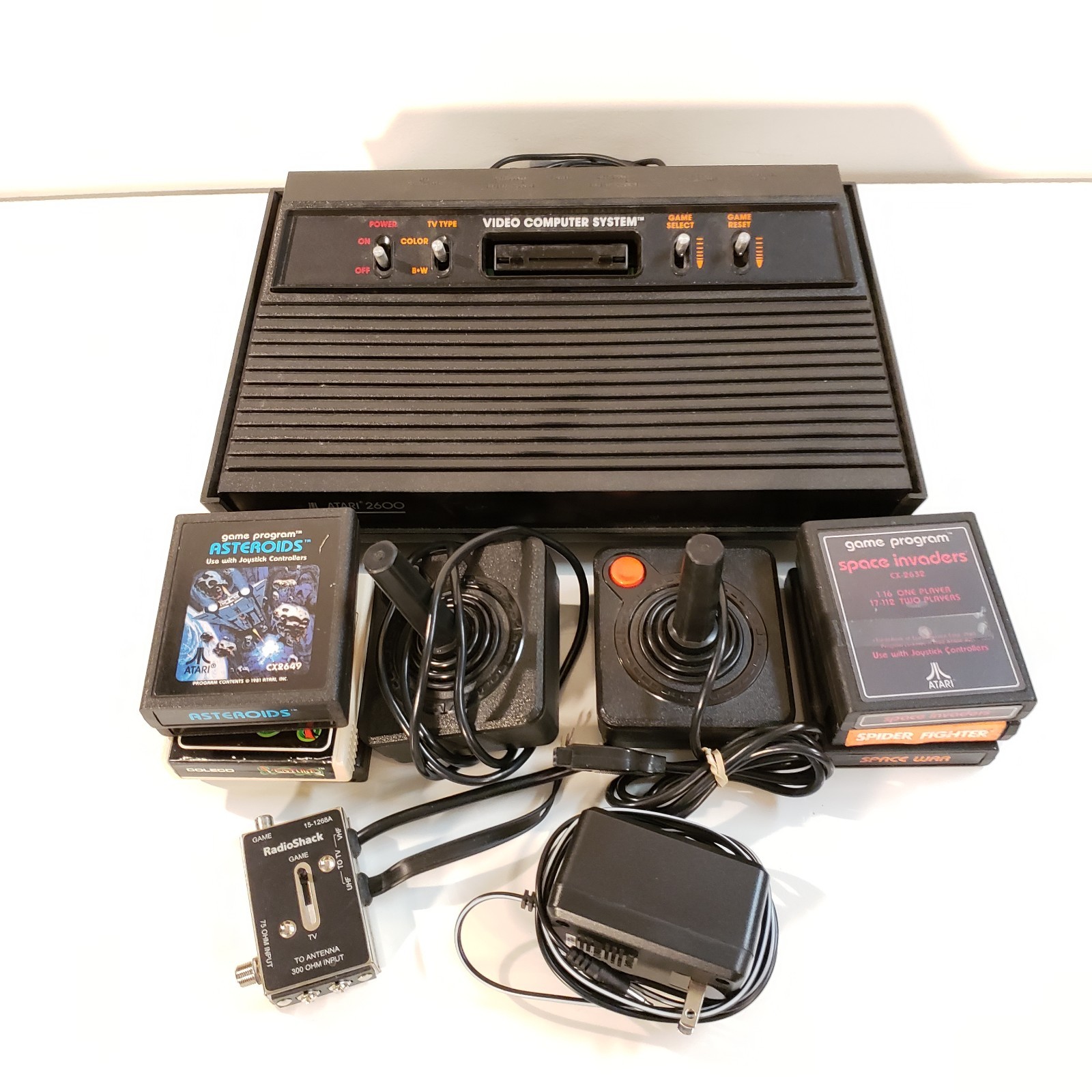 Atari 2600 4-Switch Black VADER With 7 Games, Controllers Bundle – Working