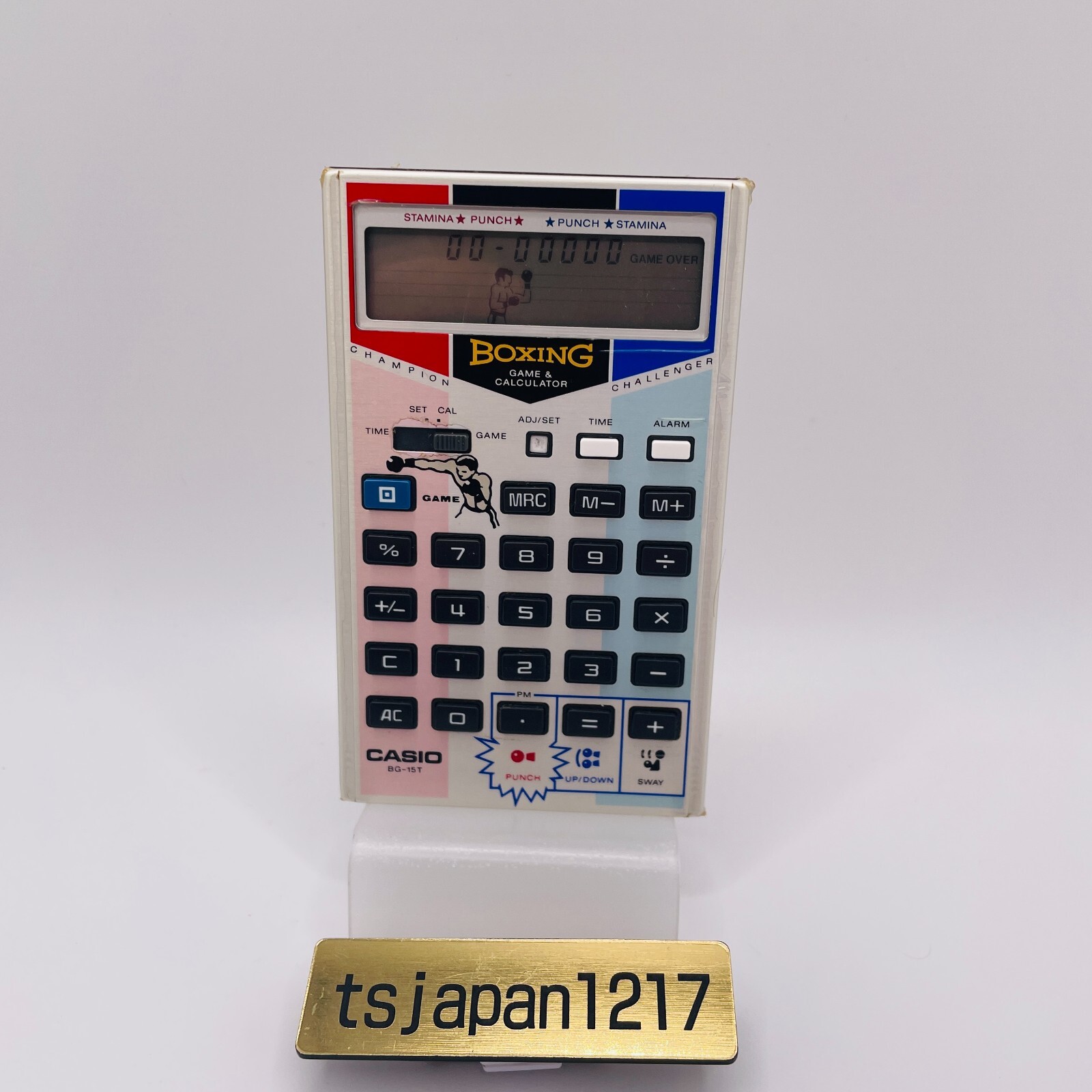 CASIO BG-15 Boxing Game with Calculator Retro Vintage Used