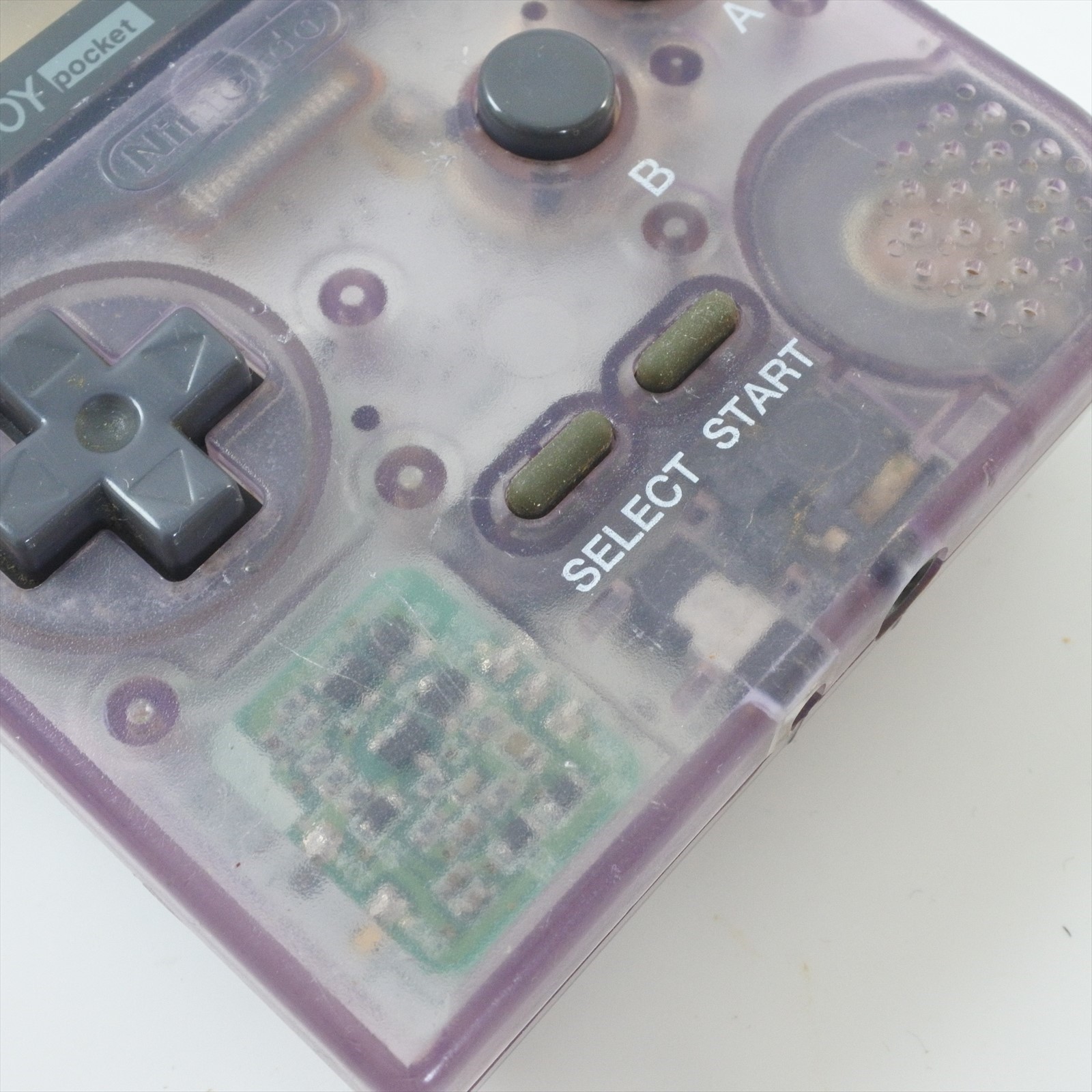 JUNK Gameboy Pocket Console MGB-001 Clear Purple NotWorking Nintendo JAPAN 11 gb