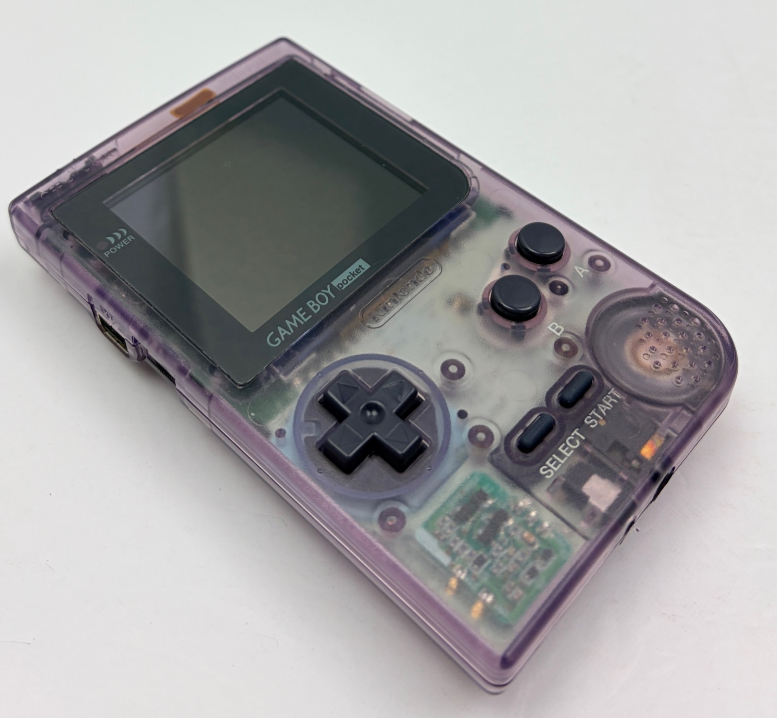 Nintendo Game Boy Pocket Atomic Purple Complete In Box *IPS Screen Upgrade*