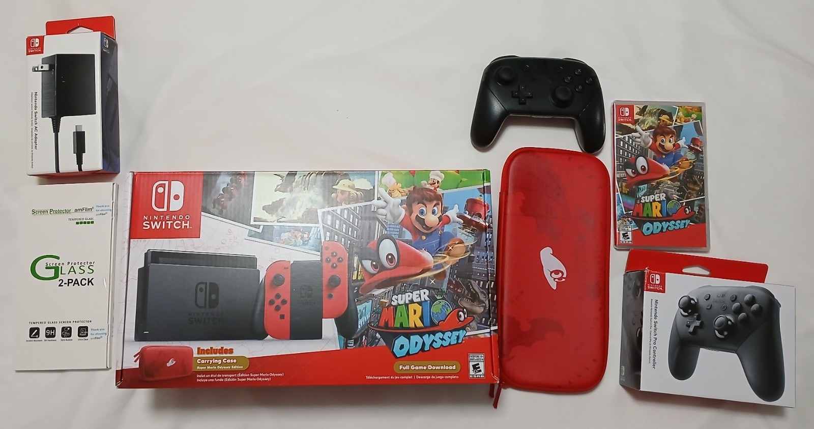 Nintendo Switch Super Mario Odyssey Edition (with Red Joy-Cons) 32GB Red Console