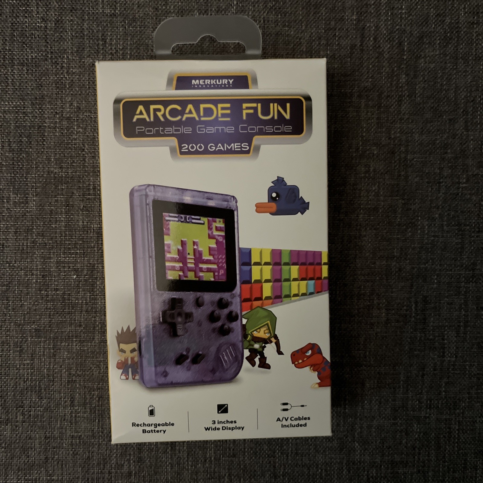 Merkury Innovations Arcade Fun Portable Game Console With 200 GAMES NEW 2025!
