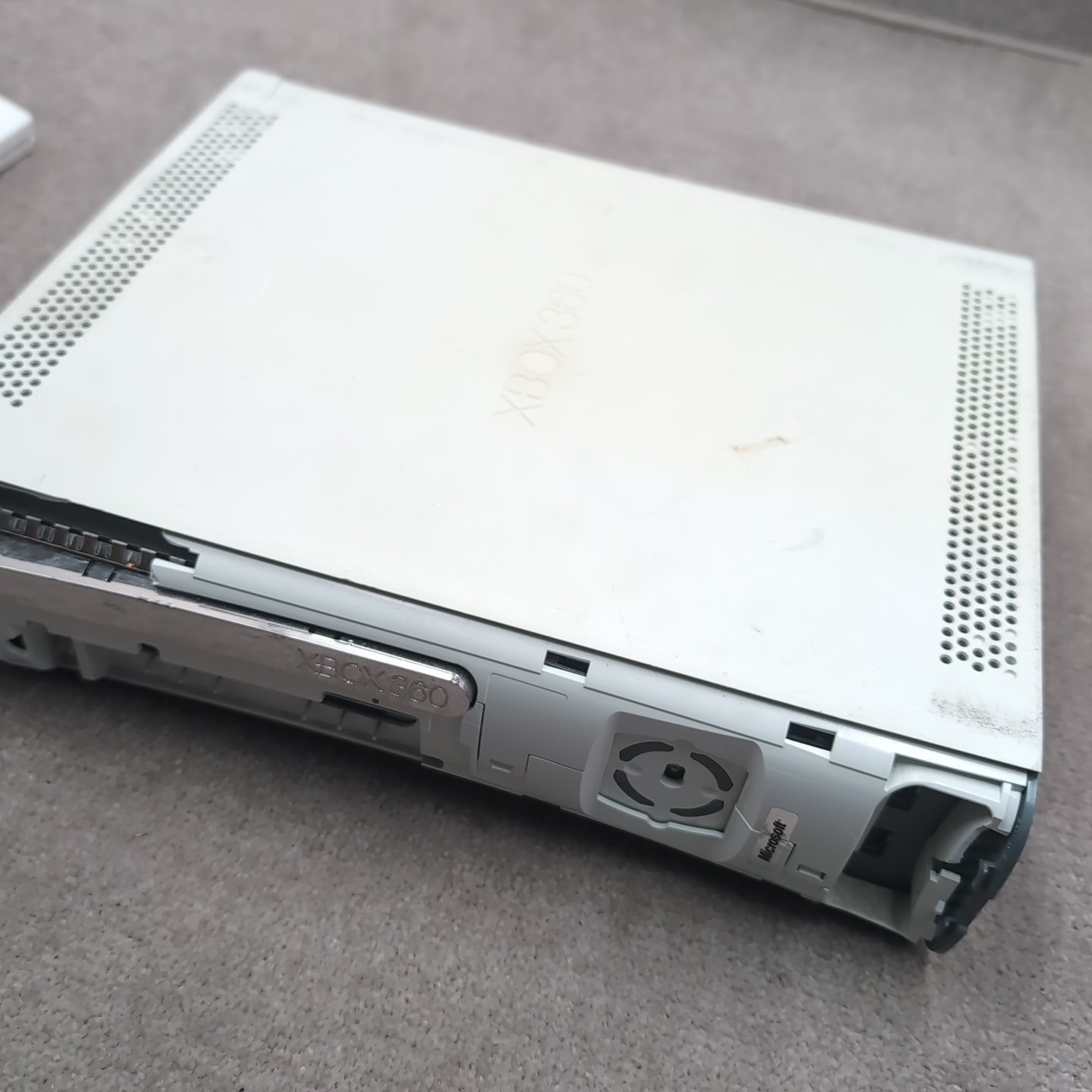 Microsoft Xbox 360 Game Console Hdmi for Parts/Repair No Power Faceplate Missing