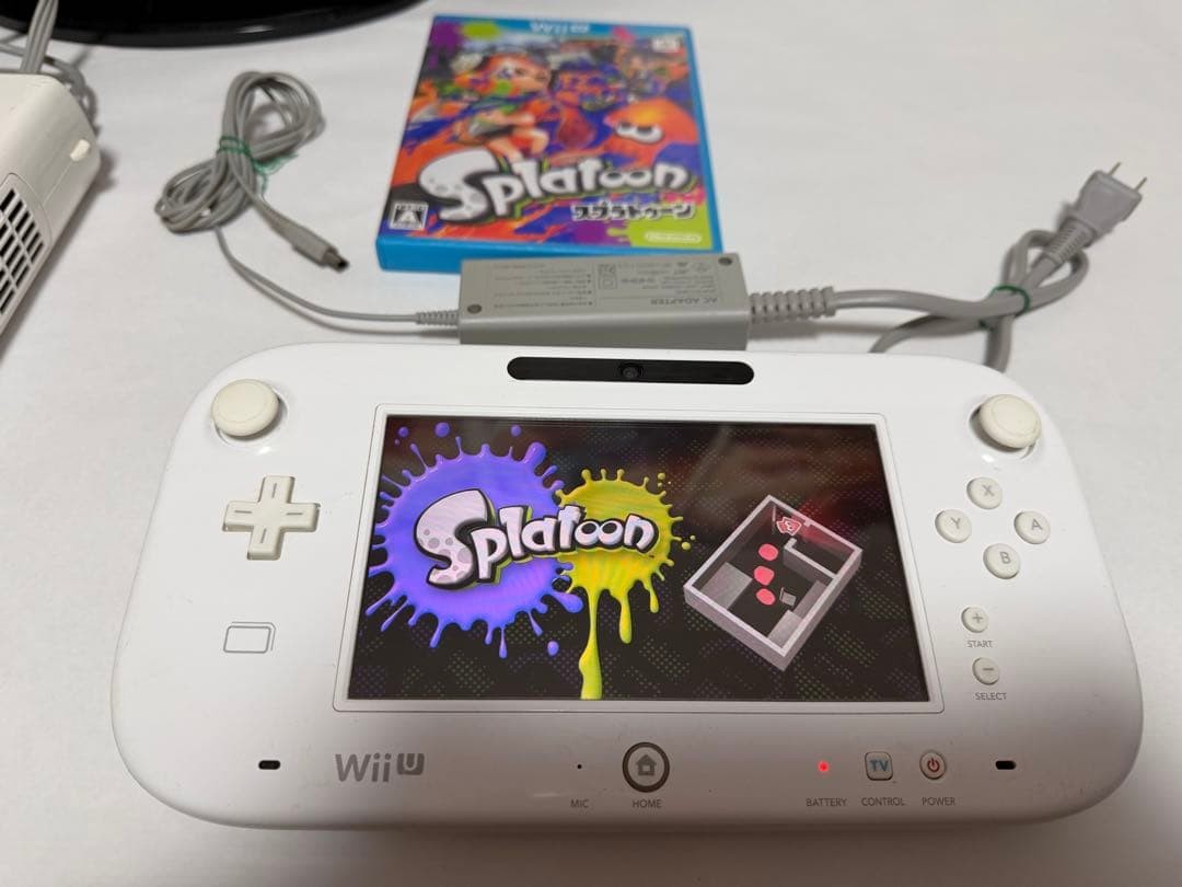 Nintendo Wii U Premium Console w/ Cables Set White Working 32GB No Box Japanese