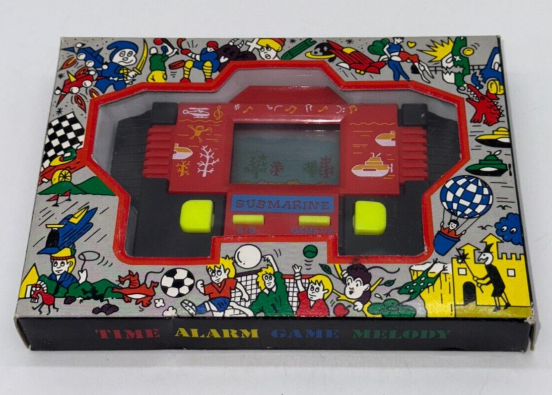 SUBMARINE – LCD Game & Watch Portable Console – 1990’s – DEADSTOCK – BOXED