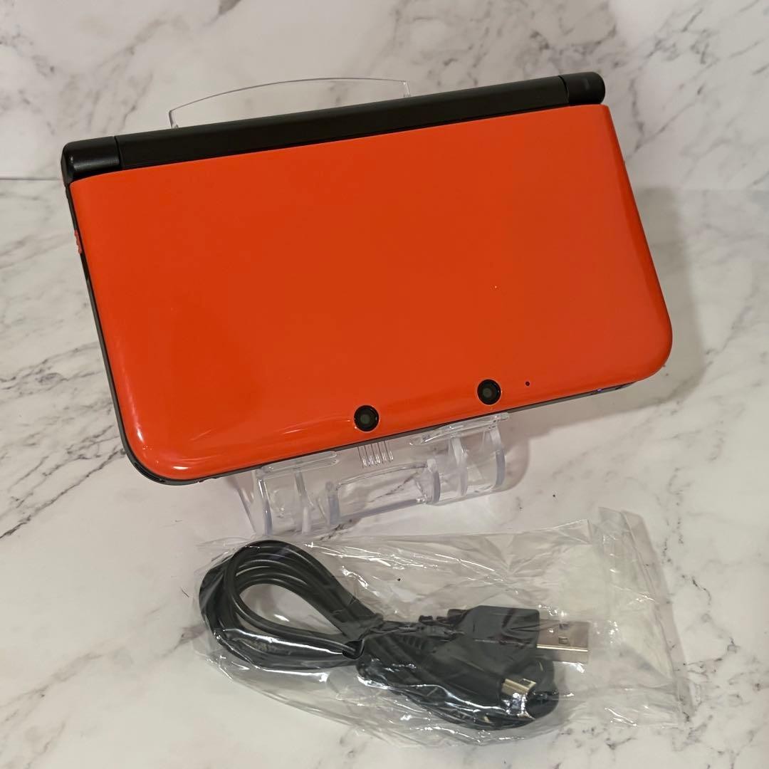 Nintendo 3DS LL Orange Black Limited Console Clean Rare Japan Handheld