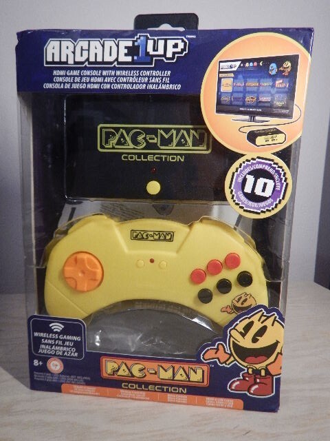 Arcade 1Up Pac-Man HDMI Game Console with Wireless Controller- Includes 10 Games