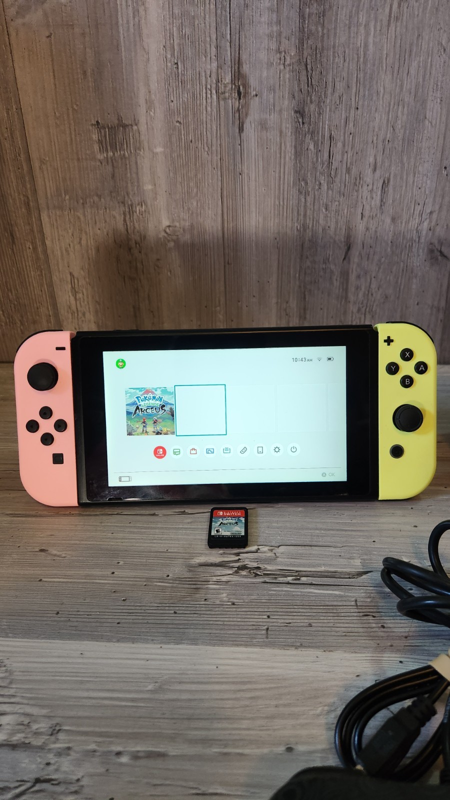 Nintendo Switch Animal Crossing With Wired Controller And Pokemon Arceus Bundle