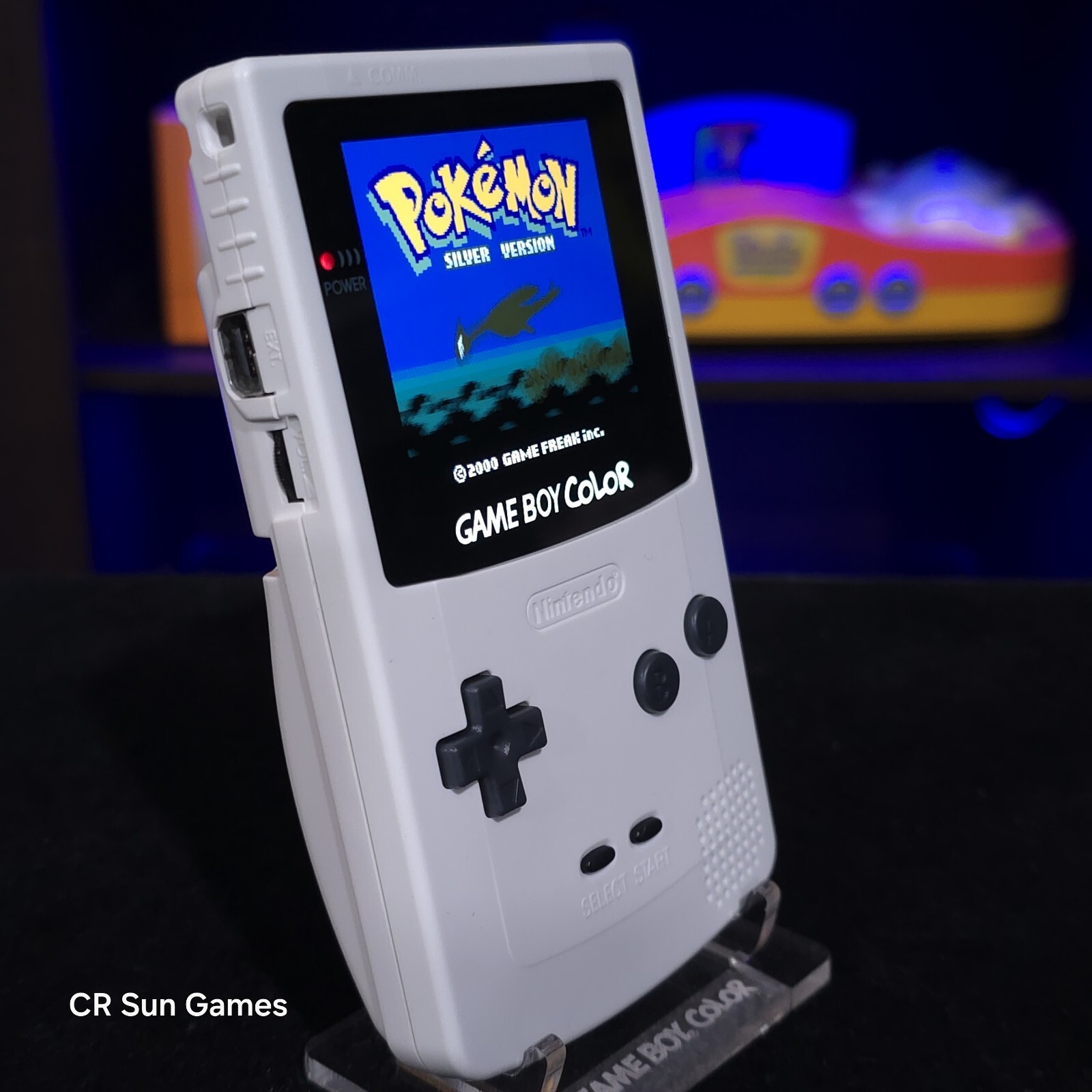 White Gameboy Color Console OLED Touch Screen GBC Game Boy