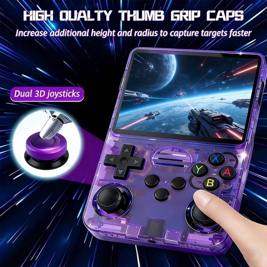 R36S Portable Handheld Game Console 128GB High Storage Retro Video Gaming Device