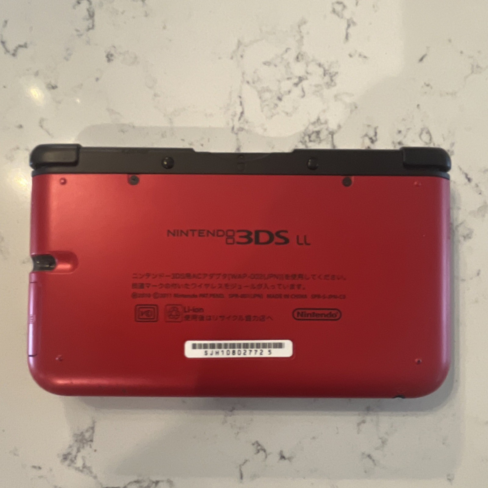 Nintendo 3DS LL Red Black Handheld Wi-Fi Capability Audio Jack