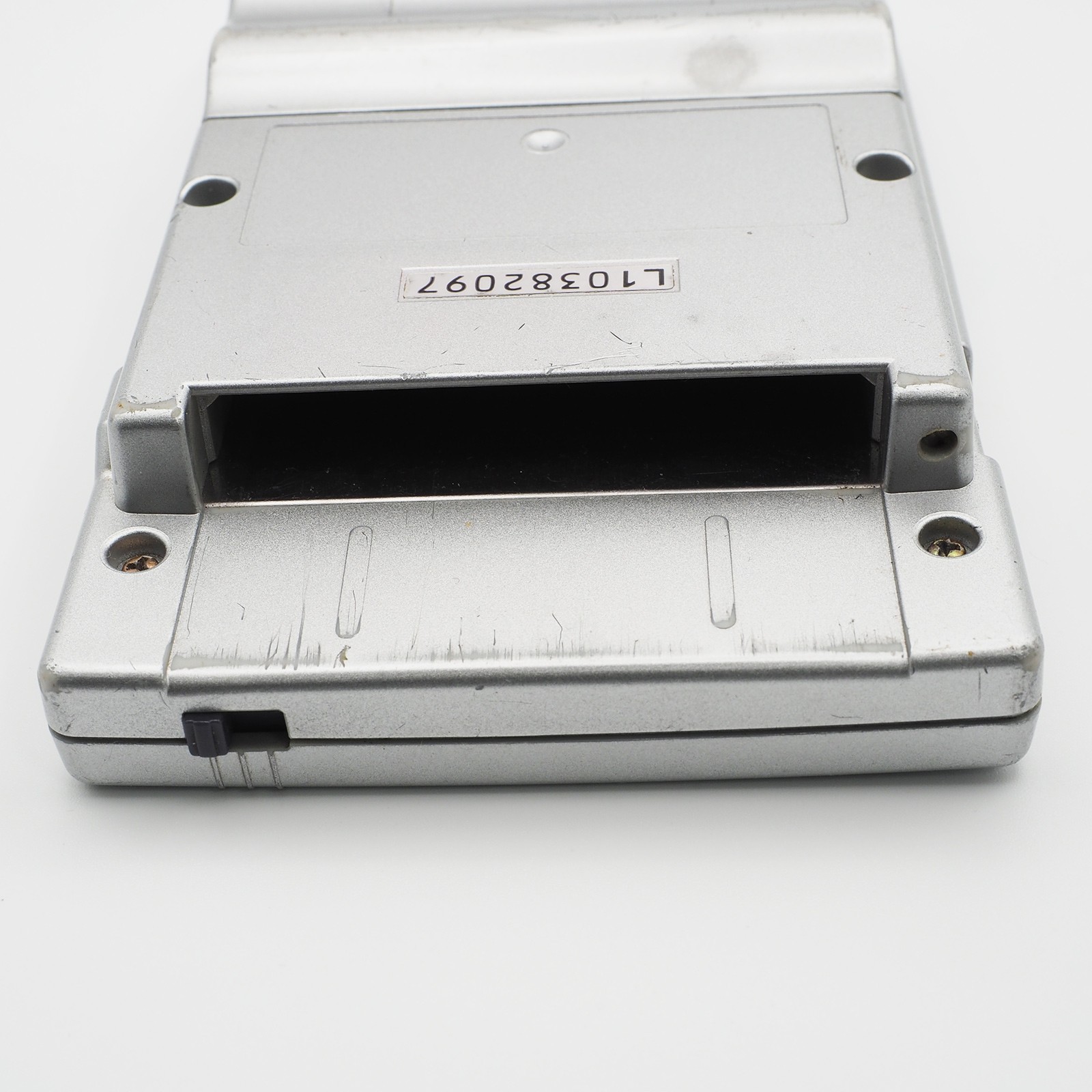 Nintendo Game Boy Light SILVER console MGB-101 WORKING CLEANED #0141_32[VG]