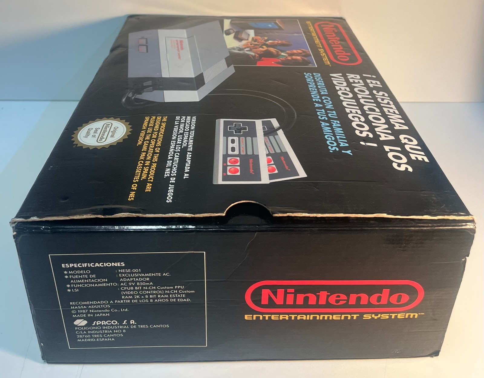 NINTENDO NES CONTROL DECK PAL B SPANISH CONSOLE NES-S-CD-ESP-3 BOXED TESTED