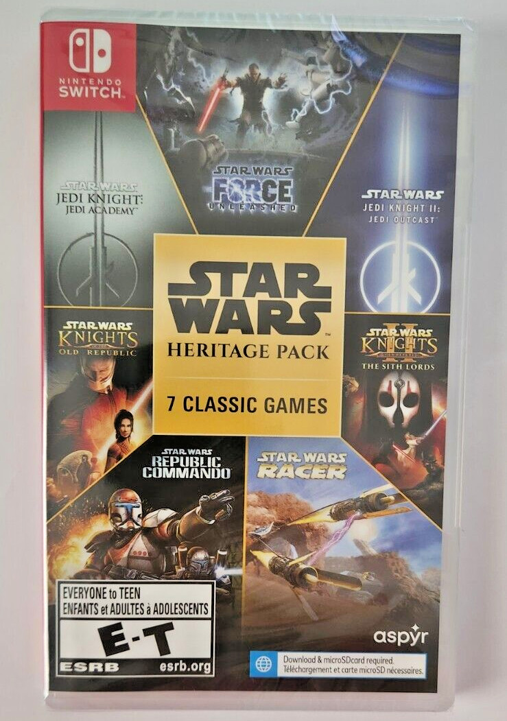 Star Wars Heritage Pack Switch Brand New Game Special [2023 Fighting Racing RPG]