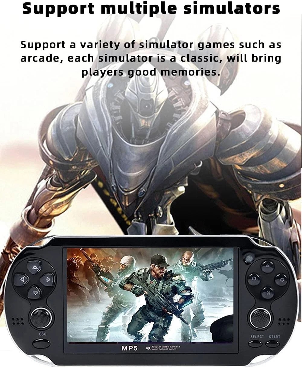 Retro Handheld Gaming Device – 4.3″ Screen, 8GB, Dual Joystick