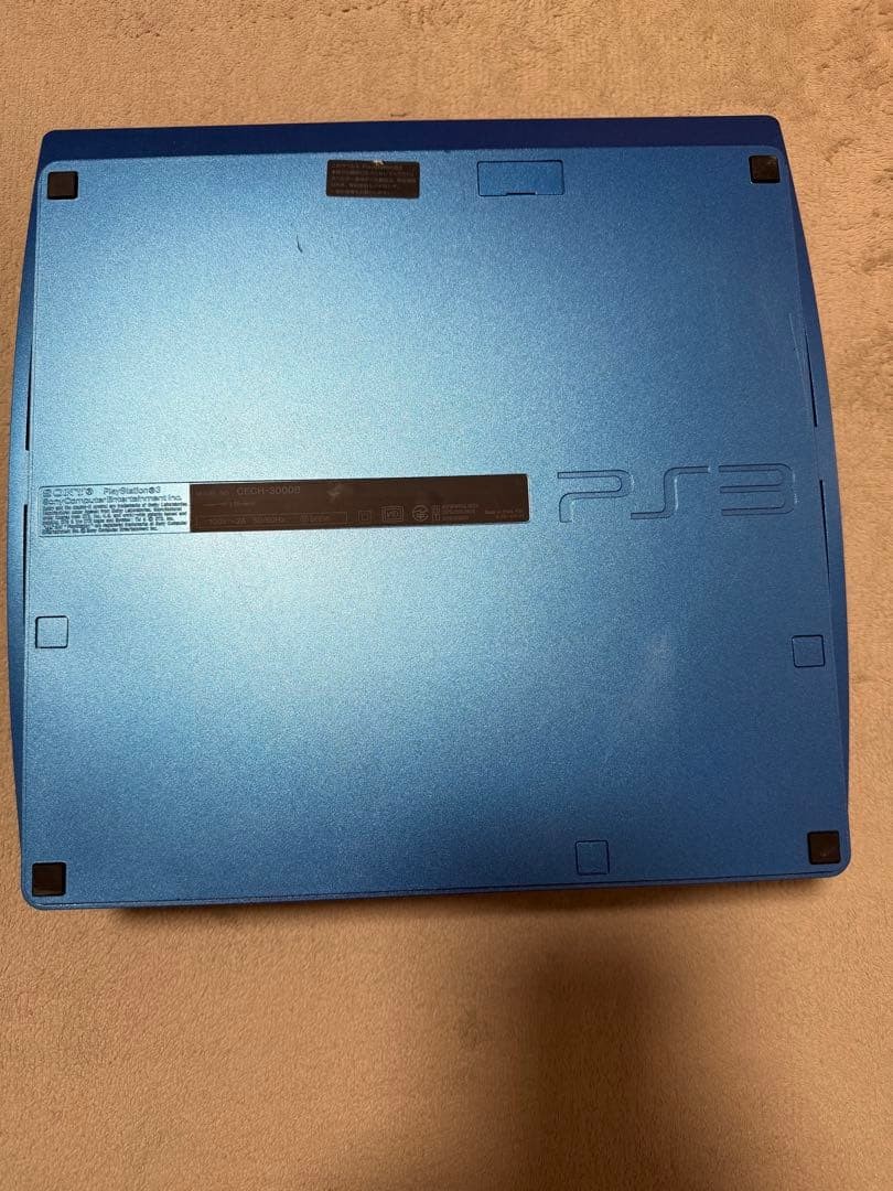PS3 console CECH 3000B with cable and controller Blue