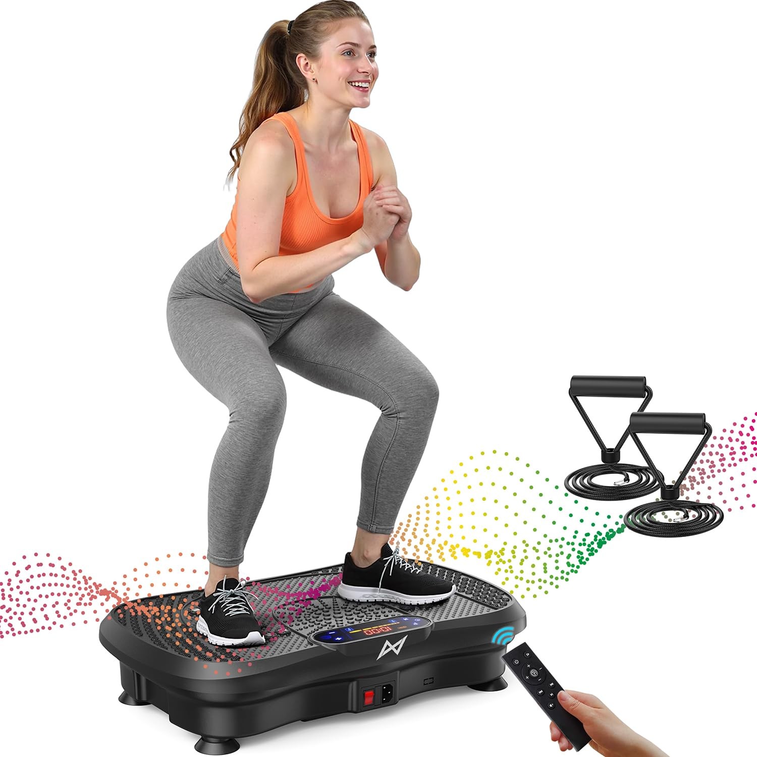 AXV Vibration Plate Fitness Platform Exercise Machine Vibrating Shaking Full …