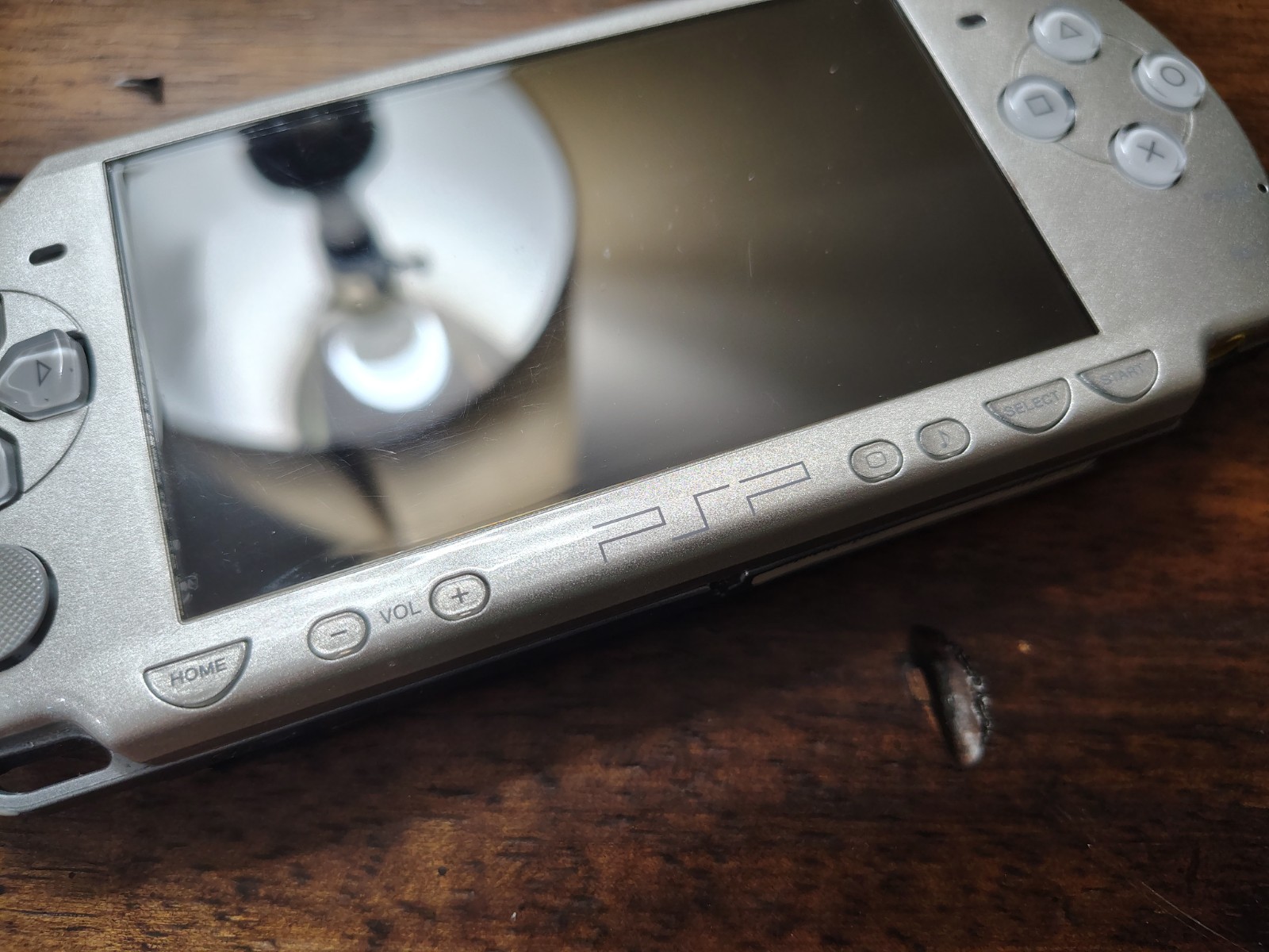 Sony PSP-3000 Portable Mystic Silver Handheld System With Game And SD Card