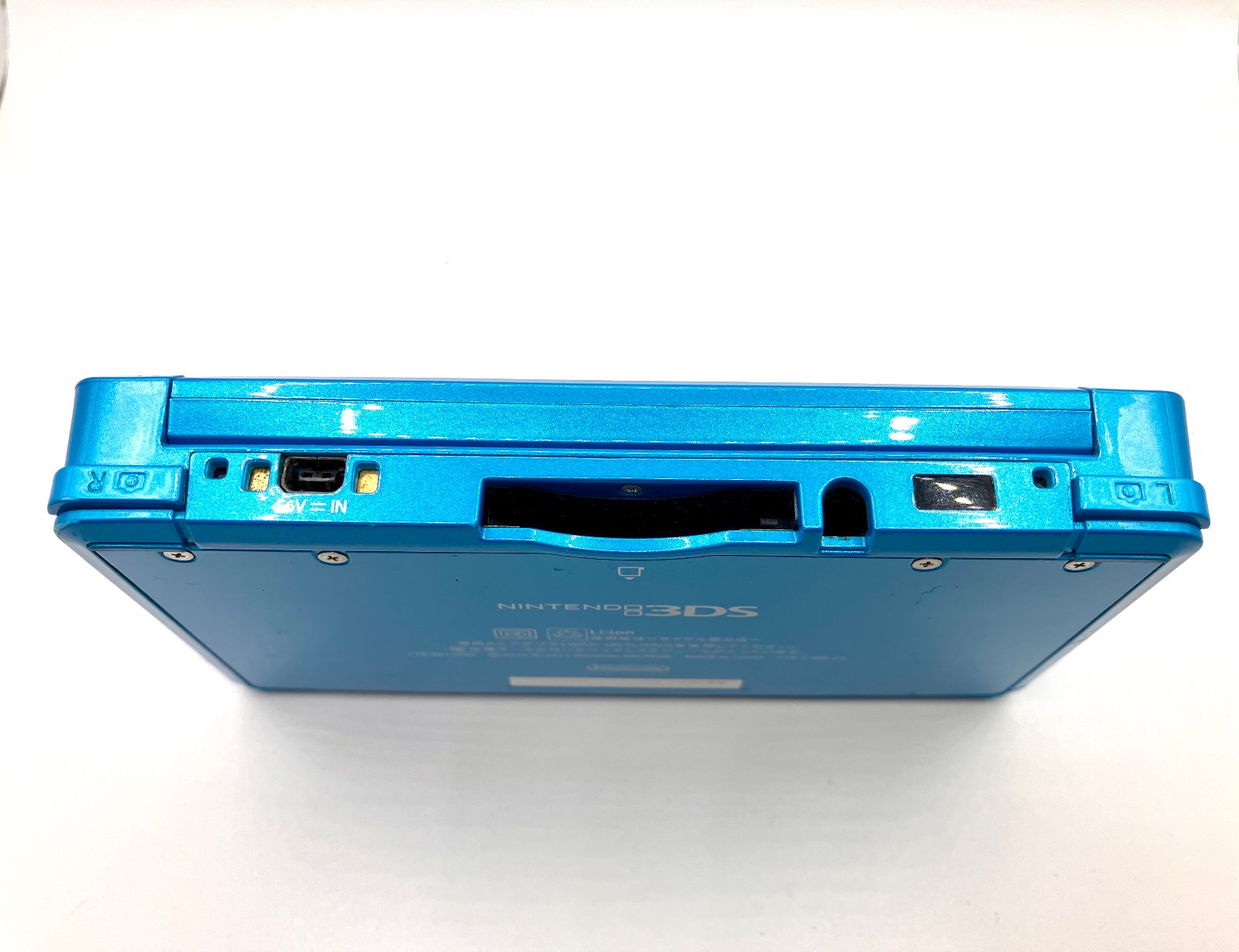 Nintendo 3DS Aqua Blue Console Junk Bottom Screen Not Working Region Locked