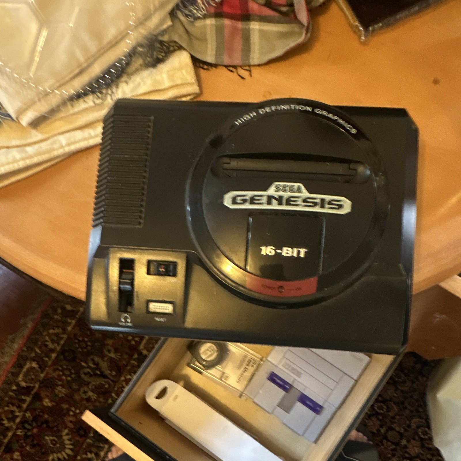 SEGA Genesis 16-Bit Console NTSC-U/C Black w/ Controllers & 6 Games Bundle