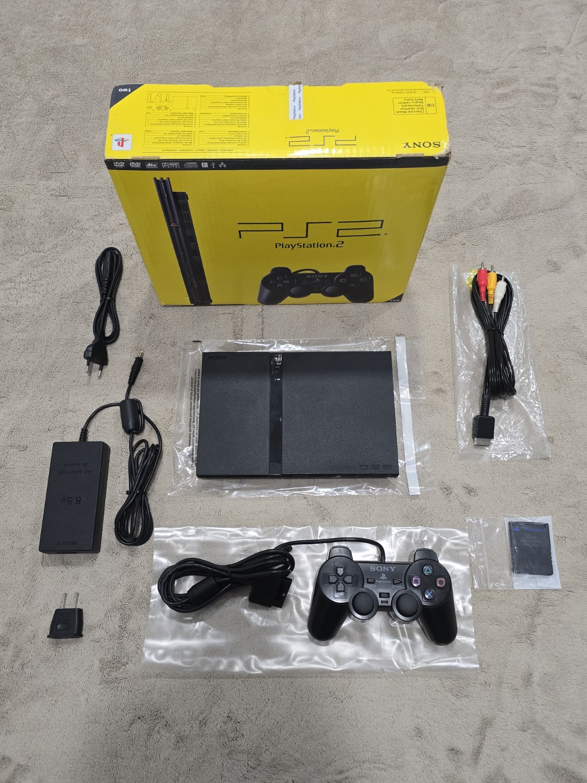 Sony PlayStation 2 PS2 Slim Console PAL CIB BOXED SCPH-77004 TESTED With Extras