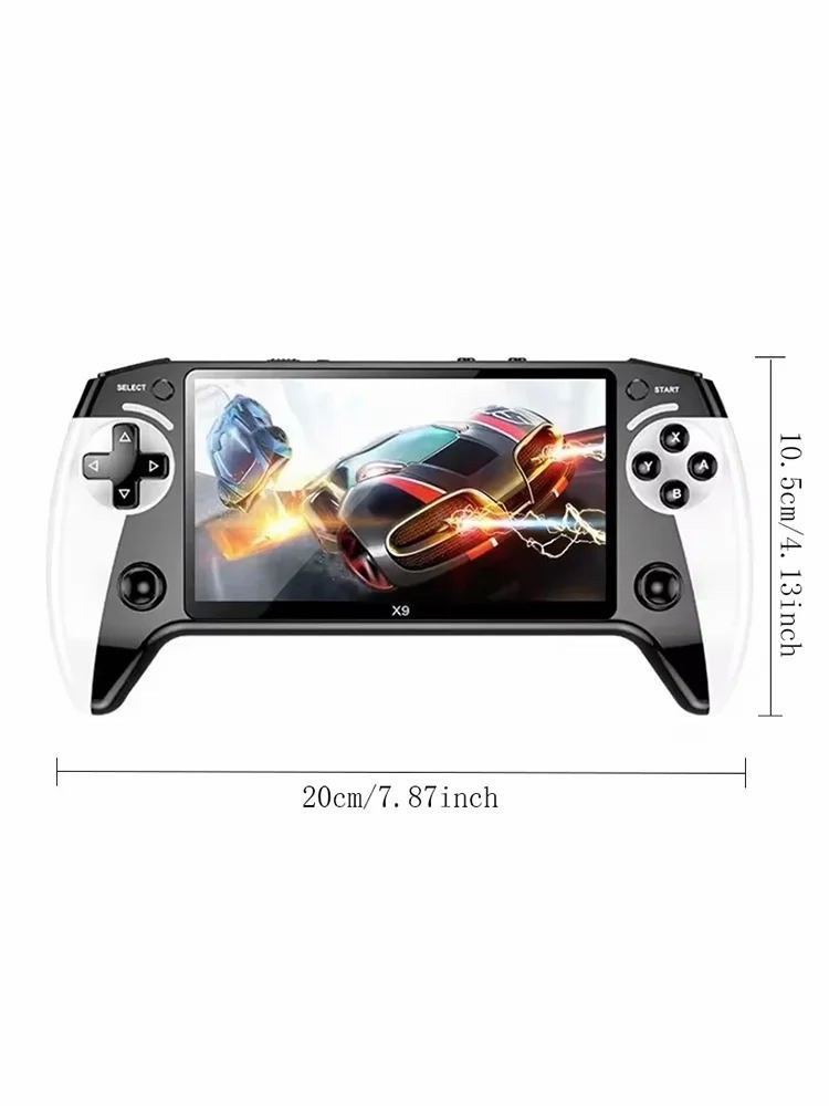 X9 Handheld Game Console 8G 2000+ Games 5.5 Inch 1500mAh Retro Video Game Player
