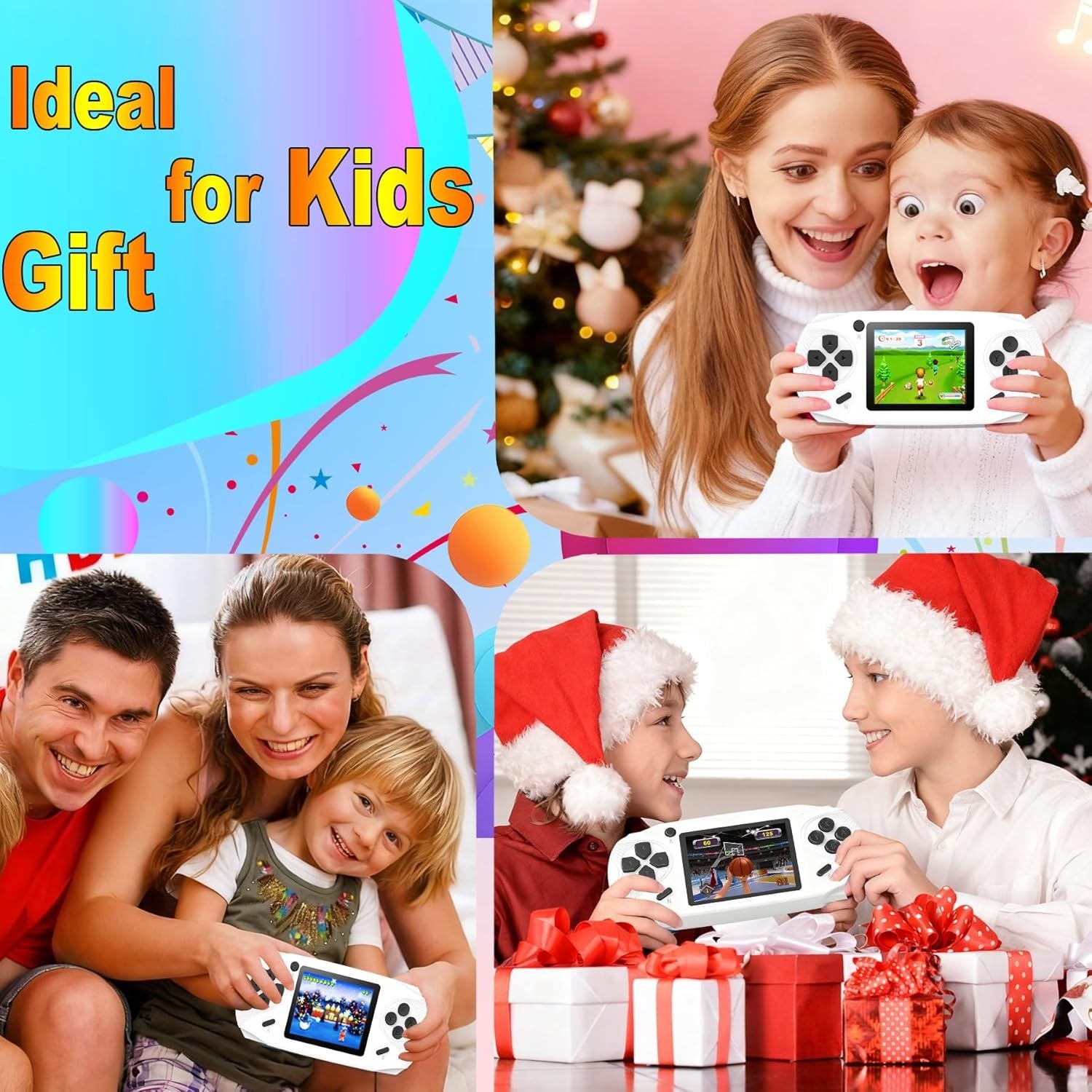 Handheld Game Console 16-Bit Retro 220 Games 3-Inch Screen Portable Kids Adult
