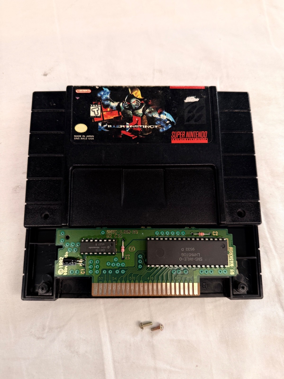 Super Nintendo SNES 1chip 02 + Original Control + 1 original Game