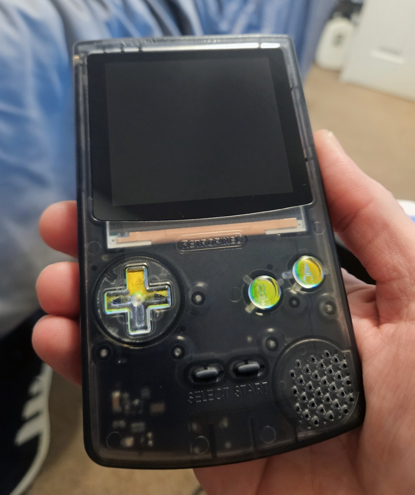 Smoke Grey FPGBC Funny Playing Gameboy Color With Case GBC IPS Screen USB-C