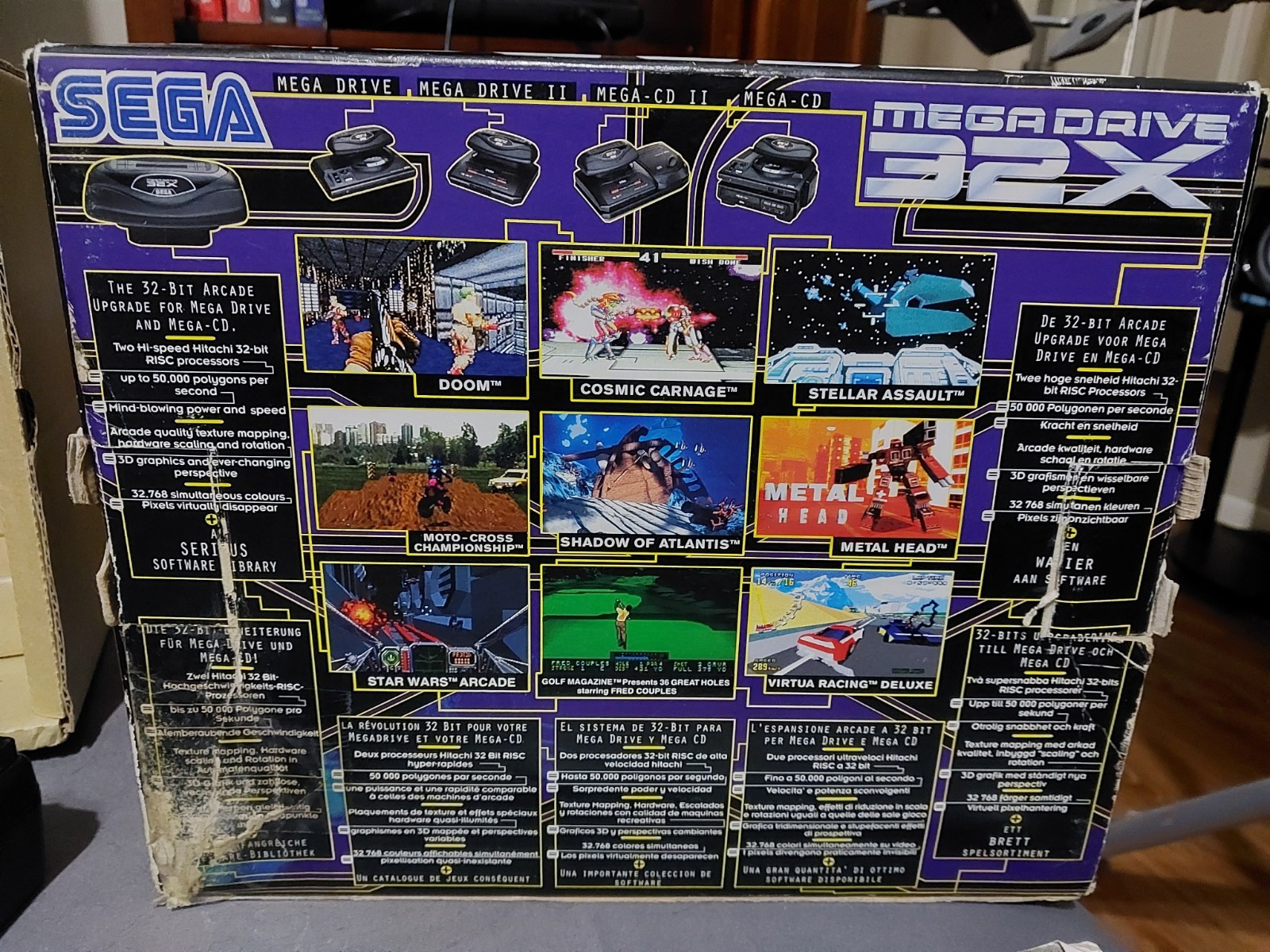 Sega Mega Drive 32X PAL System Complete In Box With 2 Games Tested And Working