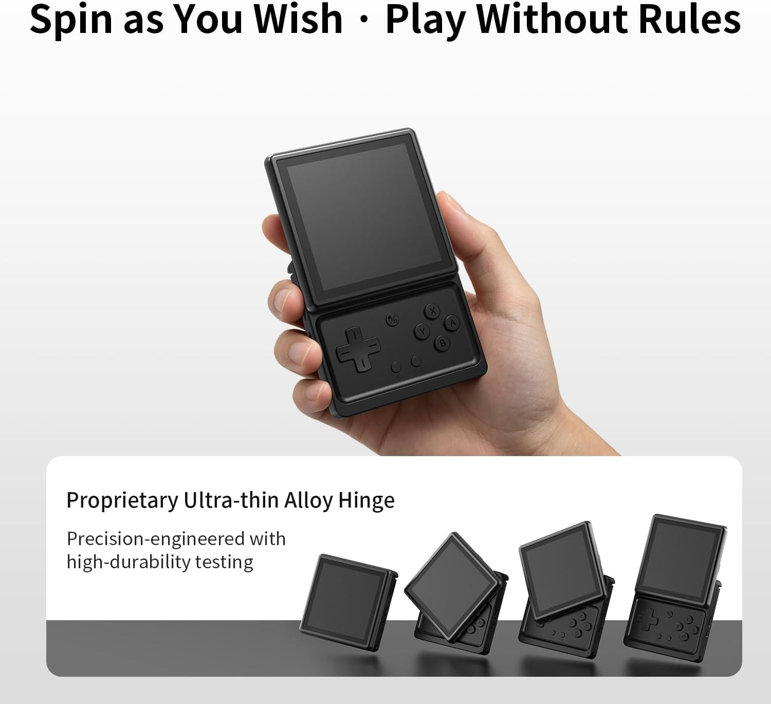 RG Rotate Retro Handheld Game Console, 3.5″ Swivel Screen Android Portable Playe