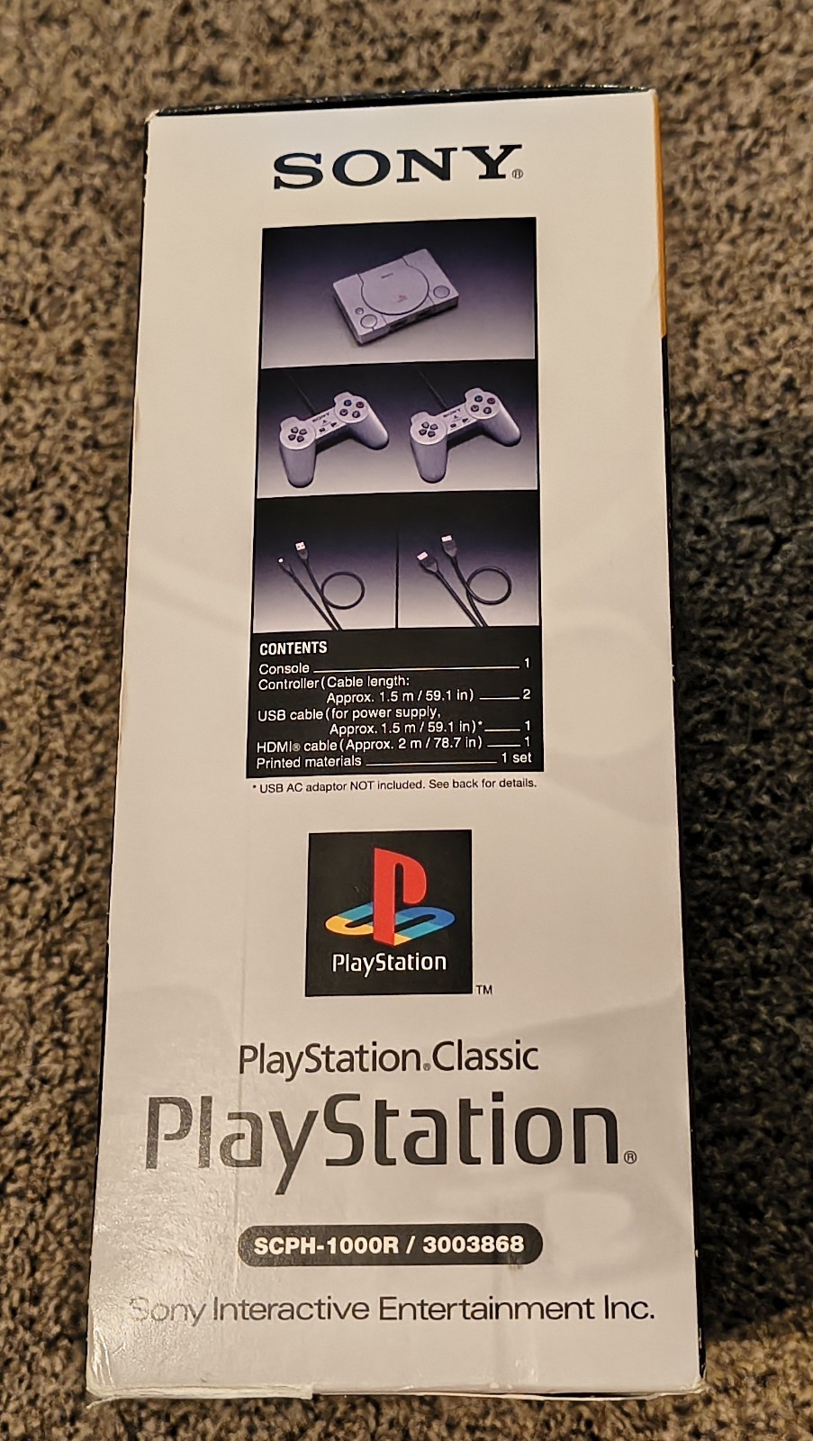 SONY PLAYSTATION CLASSIC SEALED 2018 Mini Video Game Console 20 Games