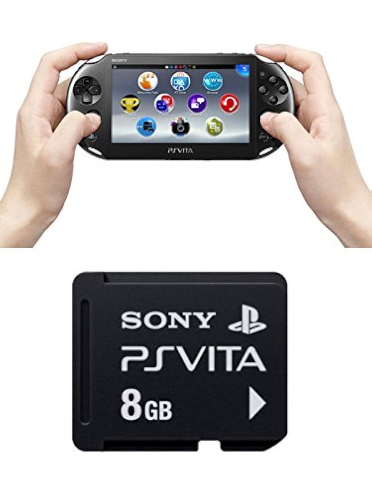 PlayStation PS Vita 2000 Wifi And 8GB Memory Card Very Good Portable System 7Z