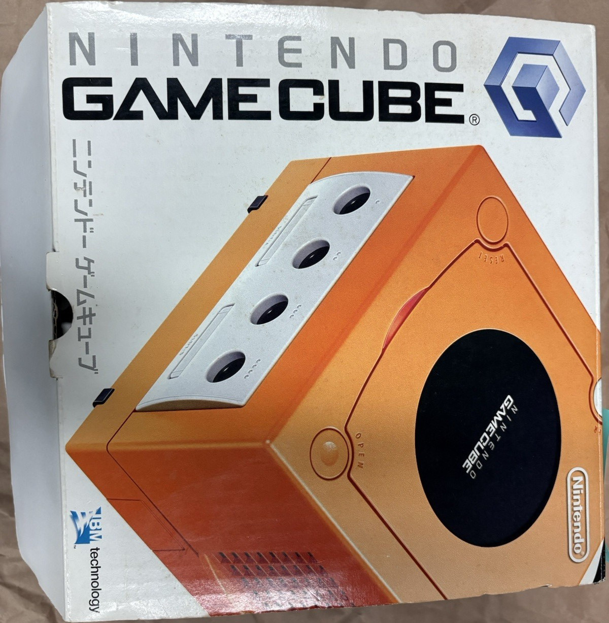 Nintendo GameCube Orange Console NTSC-J Japan with Controller, AV Cable, Box