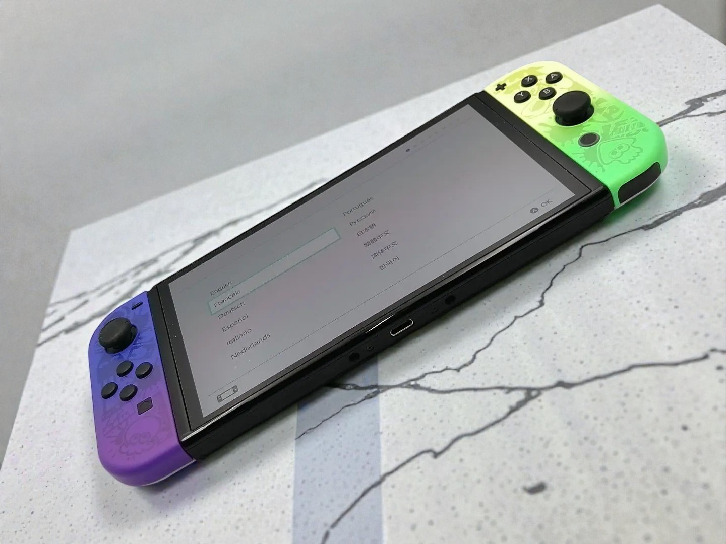 Nintendo Switch OLED Splatoon 3 Edition HEG-S-KCAAA Used Excellent From Japan