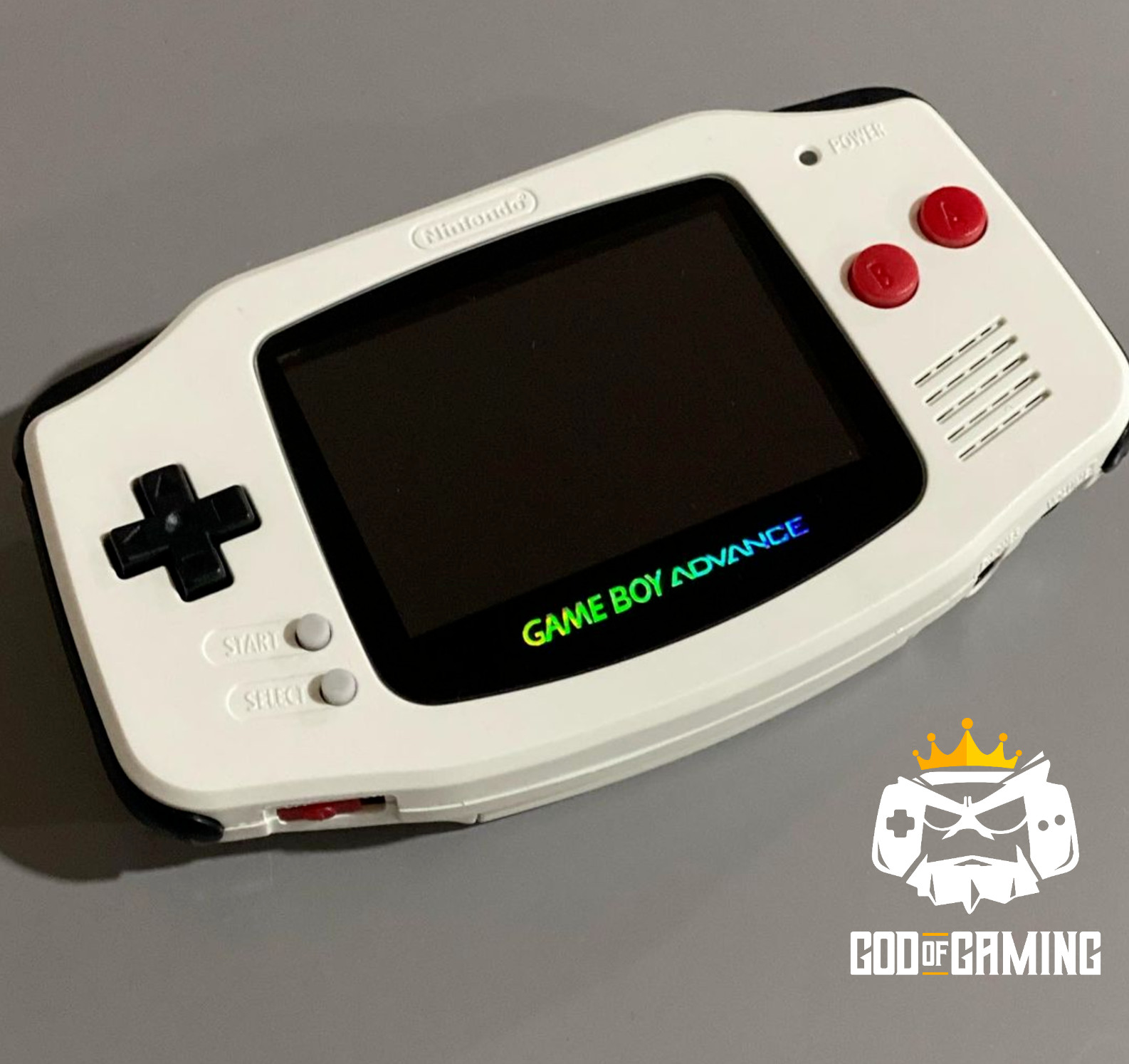 *NEW* Nintendo Game Boy Advance GBA WHITE Console System CUSTOM BUTTONS LENS