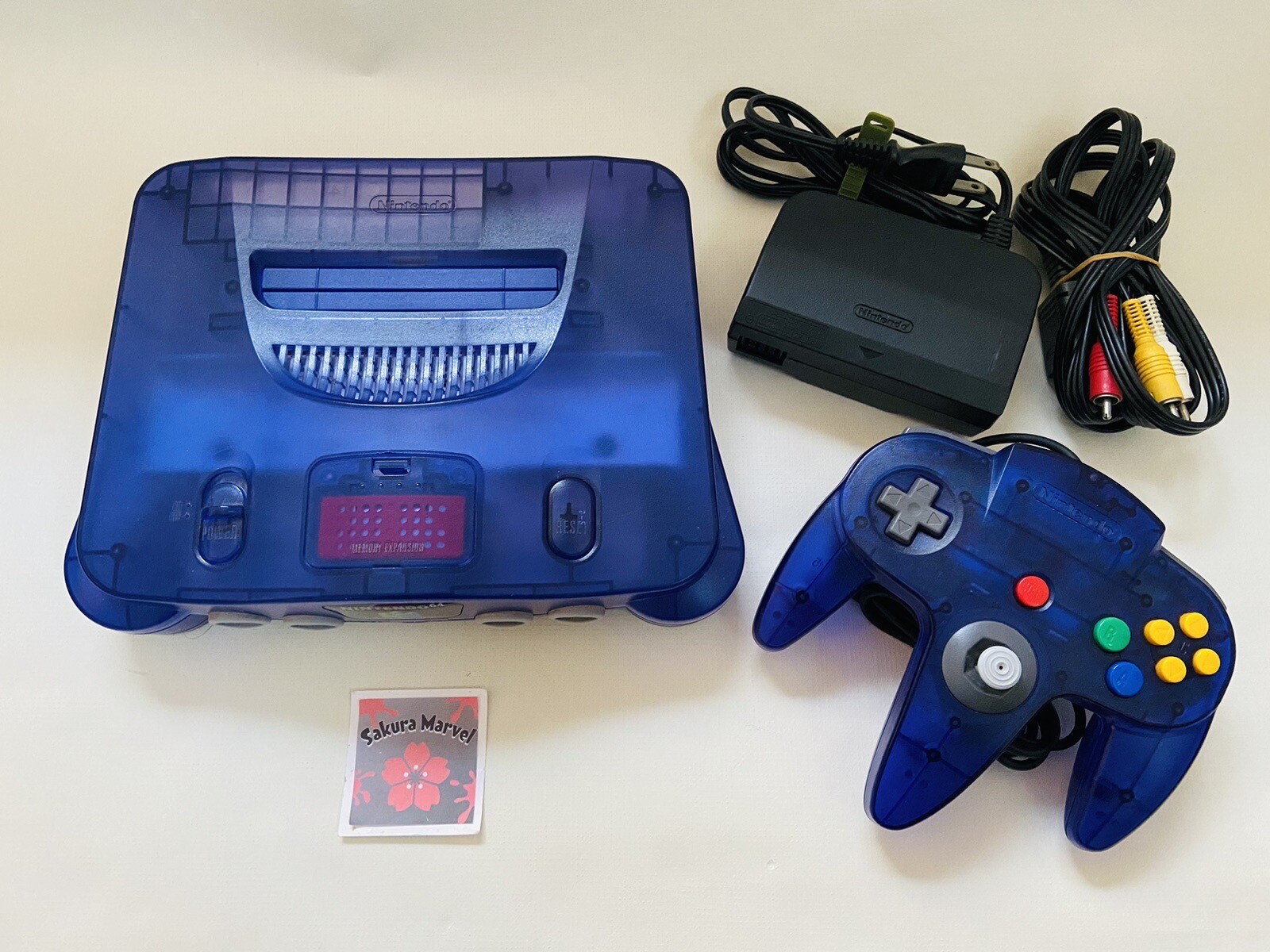 Nintendo 64 Limited Color Midnight Blue console system N64 Japan Tested NTSC-J