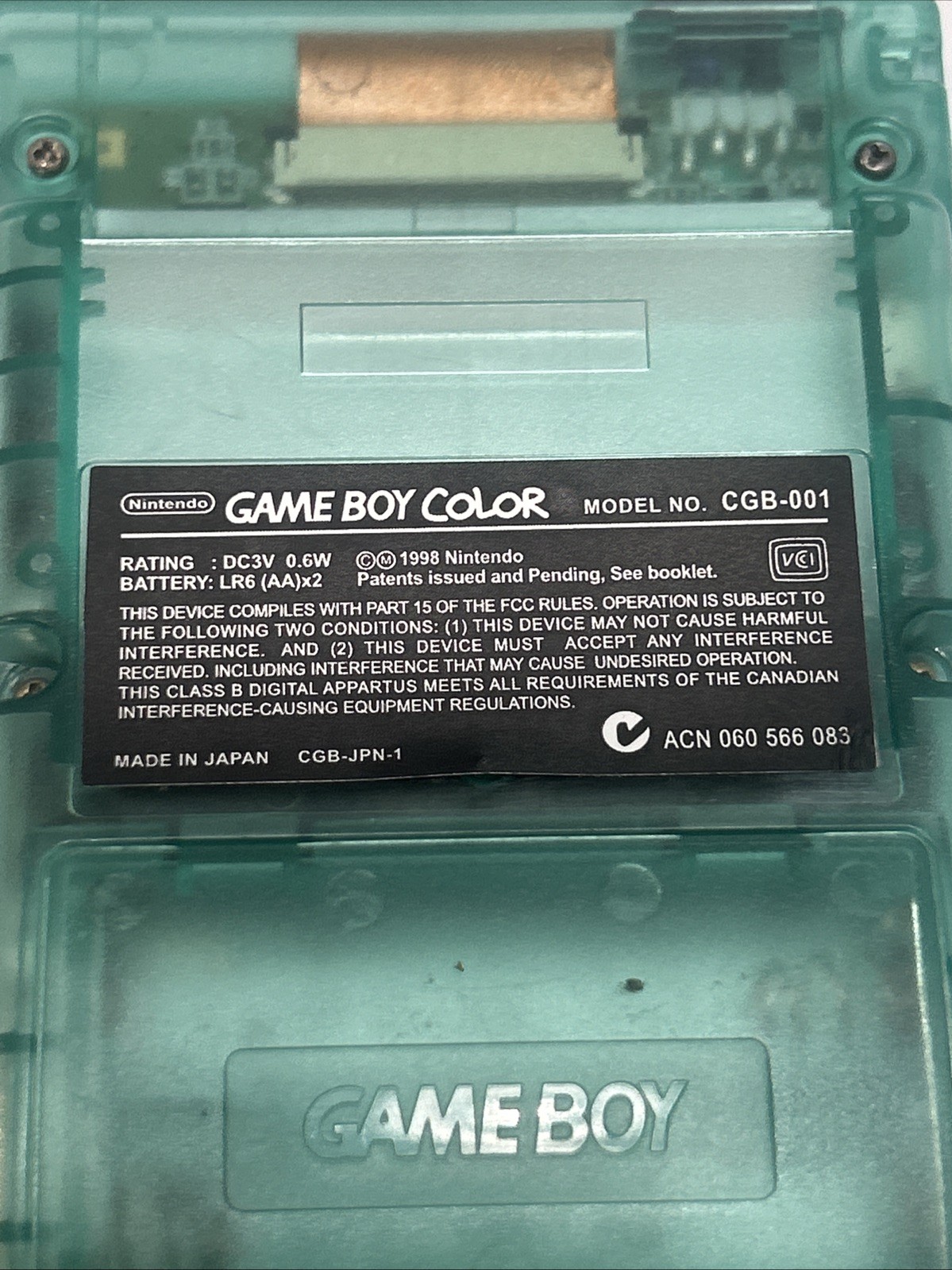 Nintendo Game Boy Color Handheld System-Tested & Works- New Shell Re Housed