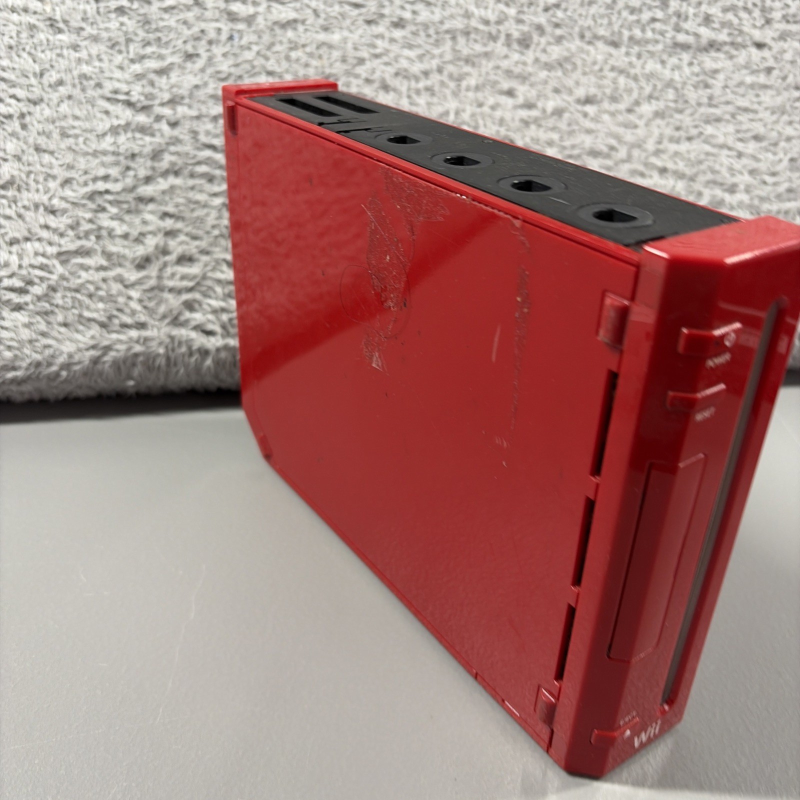 Wii Console System For Parts Untested Red RVL 001 USA 2006