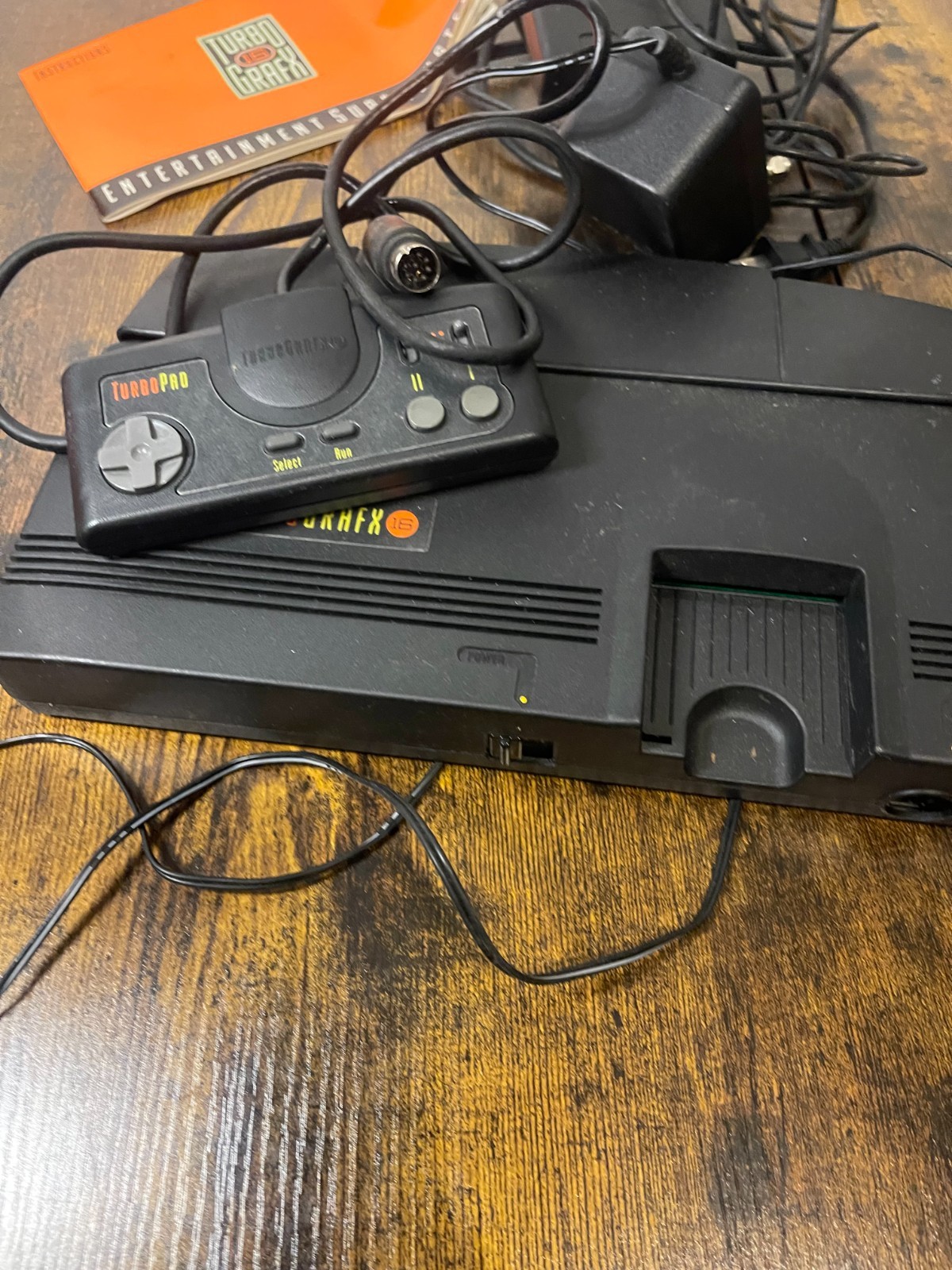 TurboGrafx-16 Console Bundle w/ 4 Games OEM Controller & NIB Turbo Pad